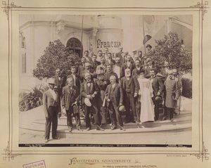 Millenniumausstellung, Journalisten - Budapest XIV. von György Klösz