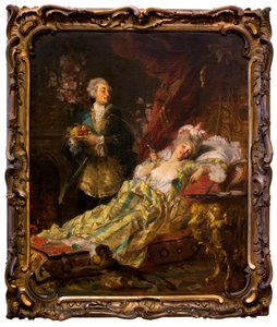 Ludwig XV. (1710-1774) und Madame Du Barry (Jeanne Becu, genannt de Cantigny oder de Vaubernier) von Gyula Benczúr