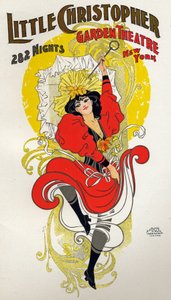 Frau tanzt den Cancan. Little Christopher Theatre, New York