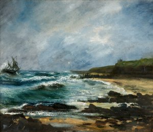 Wrack des russischen Ketch Julerneck vor den Marsden-Klippen von H.C.B. Scott