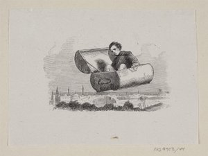 Illustration zu "Der fliegende Koffer" in H.C. Andersen, "Märchen und Geschichten", Band 1