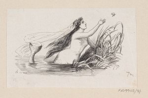 Illustration zu "Die kleine Meerjungfrau" in H.C. Andersen, "Märchen und Geschichten", Band 1 von H.P. Hansen
