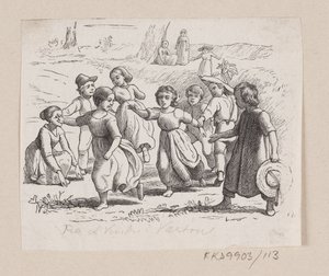 Illustration zu "Fra et Vindue i Vartou" in H.C. Andersen, "Eventyr og Historier", Band 2 von H.P. Hansen