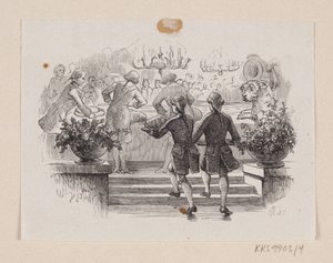 Illustration zu "Das Feuerzeug" in H.C. Andersen, "Märchen und Geschichten", Band 1 von H.P. Hansen