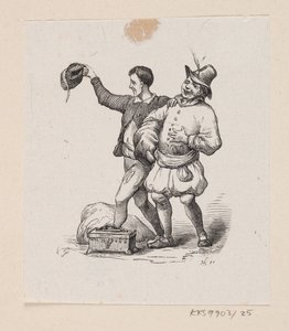 Illustration zu "Des Kaisers neue Kleider" in H.C. Andersen, "Märchen und Geschichten", Band 1 von H.P. Hansen