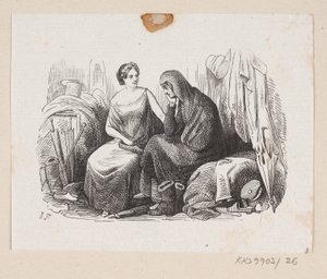 Illustration zu "Lykkens Kalosker" in H.C. Andersen, "Märchen und Geschichten", Band 1 von H.P. Hansen