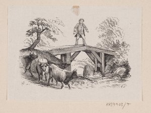 Illustration zu "Großer Klaus und kleiner Klaus" in H.C. Andersen, "Märchen und Geschichten", Band 1 von H.P. Hansen