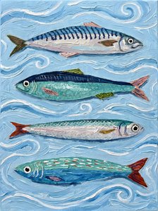 Bunte Ozeanfische