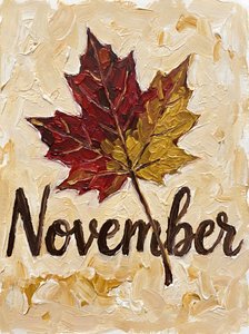 November Ahornblatt