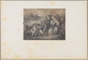 Die Heilige Familie mit Engeln