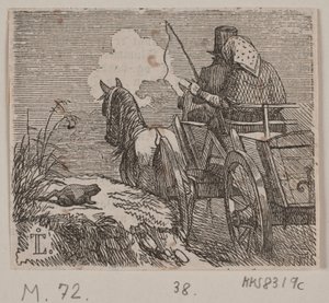 Illustration zu "Gjordemoderen og Trolden" von H. C. Henneberg