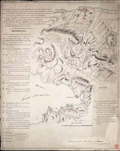Skizze eines Teils der Insel Korsika