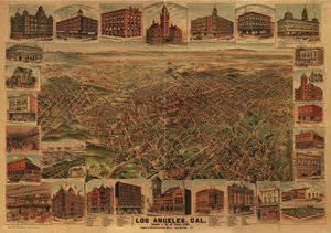 Los Angeles, Cal., Bevölkerung der Stadt und Umgebung 65.000. von H.; Elliott Pu Co.; Southern California Land Co. Elliott