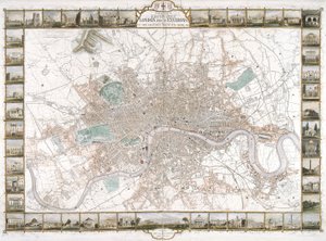 Karte von London, 1851