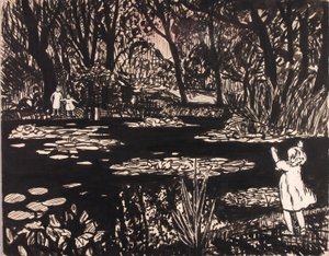 Ohne Titel (Seerosenteich) von H. Lyman Sayen
