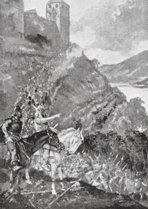 Teutonen und Kelten vereinen sich, um die Römer aus Gallien zu vertreiben von H. M. (after) Burton