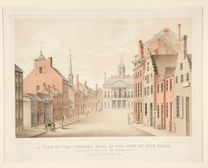 Ansicht der Federal Hall in New York von H. R. Robinson