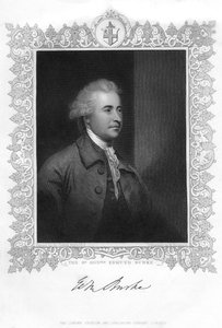 Edmund Burke, irischer Staatsmann, Autor, Redner, politischer Theoretiker und Philosoph, 19. Jahrhundert