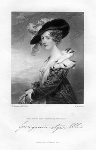 Lady Georgina Agar-Ellis, 19. Jahrhundert von H. Robinson