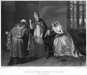 Königin Elisabeth und der Herzog von York, König Richard III., 19. Jahrhundert