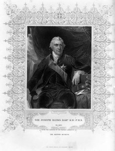 Sir Joseph Banks 1743-1820, englischer Naturforscher, Botaniker und Wissenschaftspatron, 19. Jahrhundert
