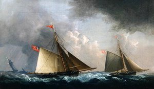 Rennende Cutter-Yachten