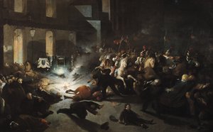 Der versuchte Mordanschlag auf Kaiser Napoleon III. (1808-73) durch Felice Orsini (1819-59) am 14. Januar 1858
