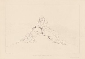 Der Sonnenaufgang lenkte ihre Gedanken nach Europa von H. W. Collard, after George Elgar Hicks