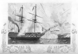 HMS Agamemnon greift Fort Constantine an, 1854-1857