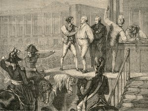 Die Hinrichtung von Ludwig XVI. am 21. Januar 1793 von H. de la Charlerie