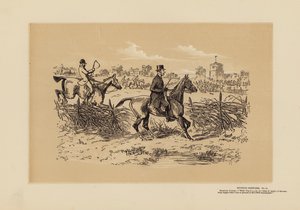Jagdszenen, Nr. 11, Ein sportlicher Pfarrer (Gravur) von Hablot Knight (1815 92) Browne