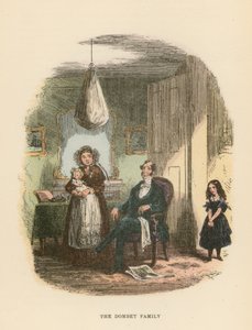 Illustration für Dombey und Sohn von Hablot Knight Browne
