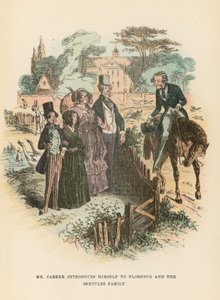 Illustration für Dombey und Sohn von Hablot Knight Browne