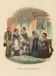Illustration für Dombey und Sohn von Hablot Knight Browne