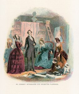Illustration für Dombey und Sohn von Hablot Knight Browne