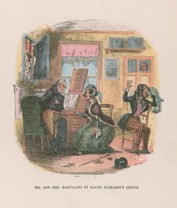 Illustration für Nicholas Nickleby von Hablot Knight Browne
