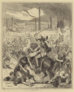 Massaker von Manchester von Hablot Knight Browne