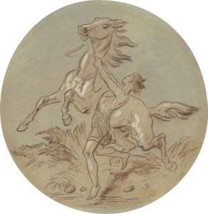 Eines von achtzehn Designs für eine Serie von Platten, die Venus und Adonis illustrieren von Hablot Knight Browne