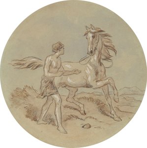 Eines von achtzehn Designs für eine Serie von Platten, die Venus und Adonis illustrieren von Hablot Knight Browne