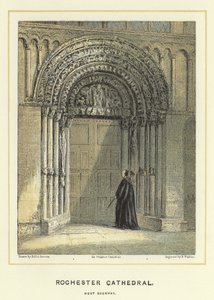 Rochester Kathedrale, Westportal von Hablot Knight Browne