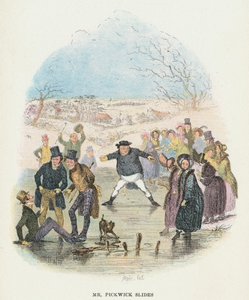 Szene aus Die Pickwickier von Charles Dickens, 1836 von Hablot Knight Browne