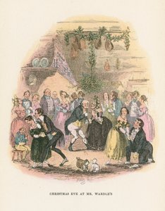 Szene aus Die Pickwickier von Charles Dickens von Hablot Knight Browne