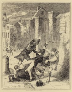 Smith ersticht einen Polizisten von Hablot Knight Browne