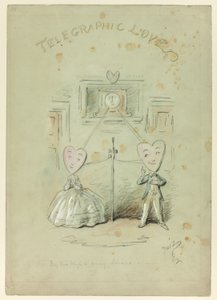Telegraphische Liebe von Hablot Knight Browne