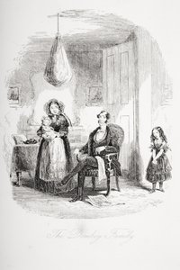 Die Familie Dombey, Illustration aus Dombey und Sohn von Charles Dickens (1812-70) erstmals veröffentlicht 1848