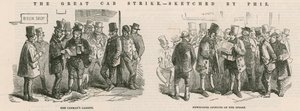 Der große Kutschstreik - Skizzen von Phiz