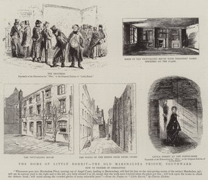 Das Zuhause von Little Dorrit, das alte Marshalsea-Gefängnis, Southwark von Hablot Knight Browne