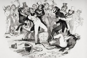 Der letzte Streit zwischen Sir Mulberry und seinem Schüler, Illustration aus 