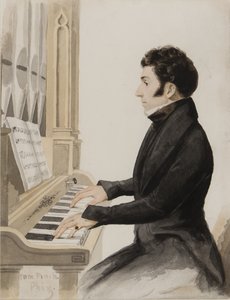 Tom Pinch spielt die Orgel in Salisbury