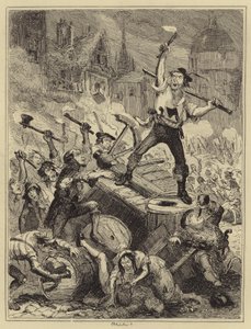 Wilkes-Unruhen von Hablot Knight Browne